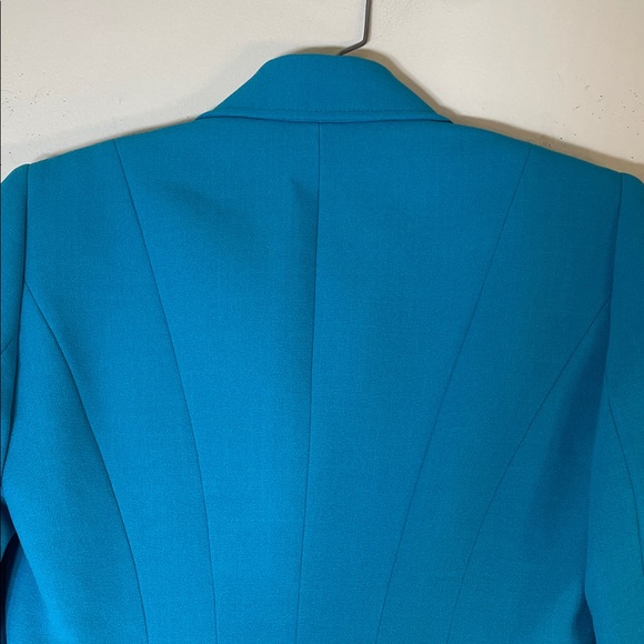 Tahari ASL French Passion Sea Blue Blazer. 2P - Picture 10 of 12